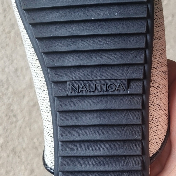 Nautica Cream & Black Preppy Fionola Bow Slip On Shoes Mules Size 8 - Picture 5 of 10